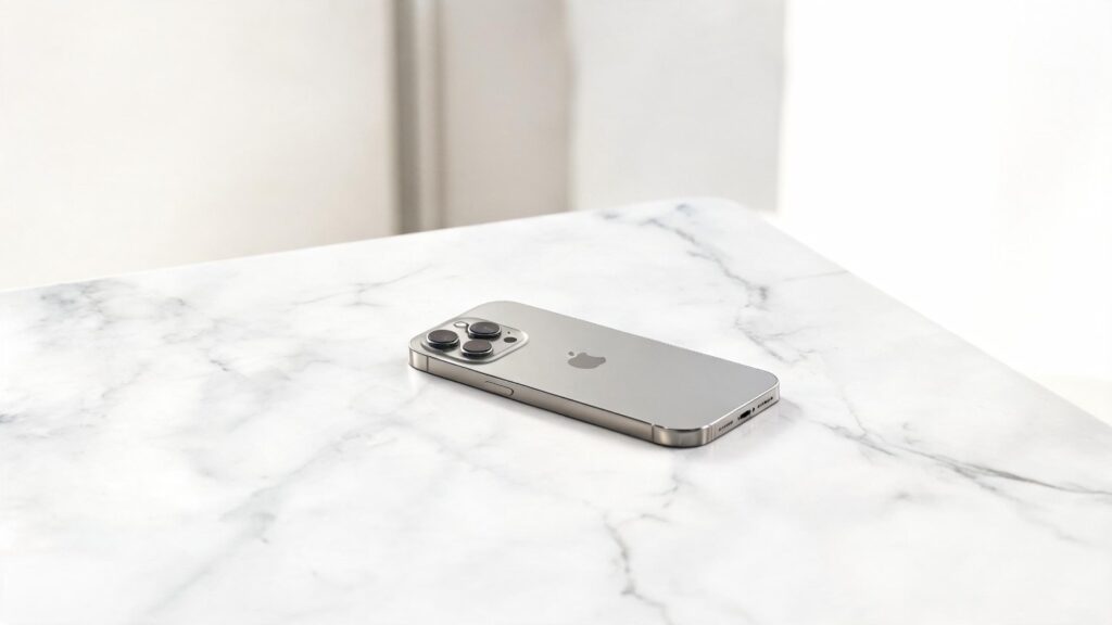 Brugt iPhone 15 Pro med titanium-design og avanceret kamera