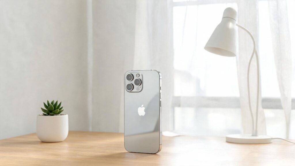 Brugt iPhone 15 Pro med avanceret kamera og moderne design